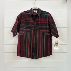 Vintage Men’s Rafter Western Short Sleeve Button Up- 100% Cotton